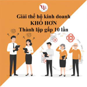 giải thể hộ kinh doanh KHÓ HƠN thành lập gấp 10 lần