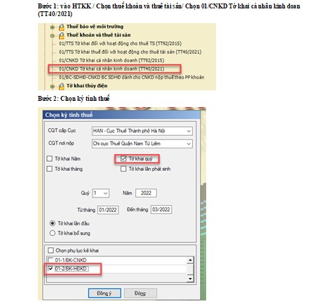 Hướng dẫn Nộp tờ khai XML