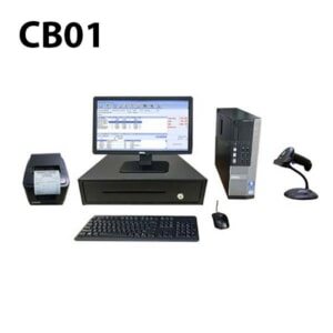 Combo máy tính tiền siêu thị, cửa hàng tạp hóa CB01