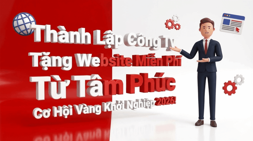 Thành Lập Công Ty Tặng Website Miễn Phí Từ Tâm Phúc – Cơ Hội Vàng Khởi Nghiệp 2026
