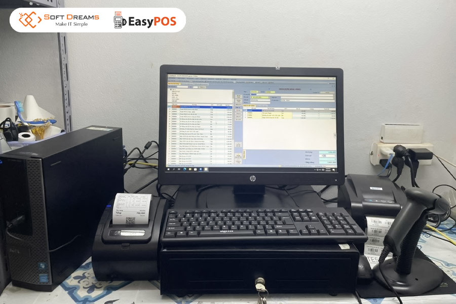 Trọn Bộ Máy Tính Tiền Siêu Rẻ - Tạp Hóa, Shop, Salon, Trà Sữa, Cà Phê, Nhà Hàng...