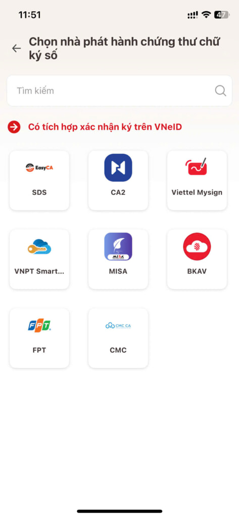 chữ ký số trên VNeID